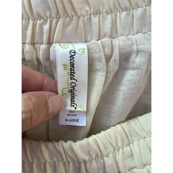 Decorated Originals Women's XL Brown A-Line  Lace Skirt Bohemian Elastic… - Picture 4 of 6